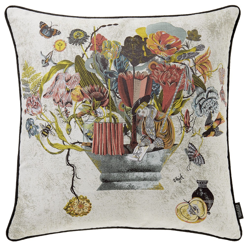 Kissen by Olaf Hajek - Gardener - Colorful - 60x60
