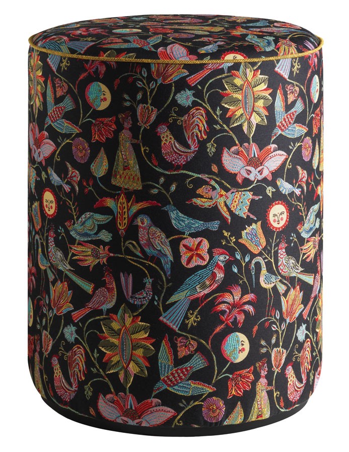 Hocker by Olaf Hajek - Delightful Garden Pouf - 43x54 Hocker by Olaf Hajek - Delightful Garden Pouf - 43x54