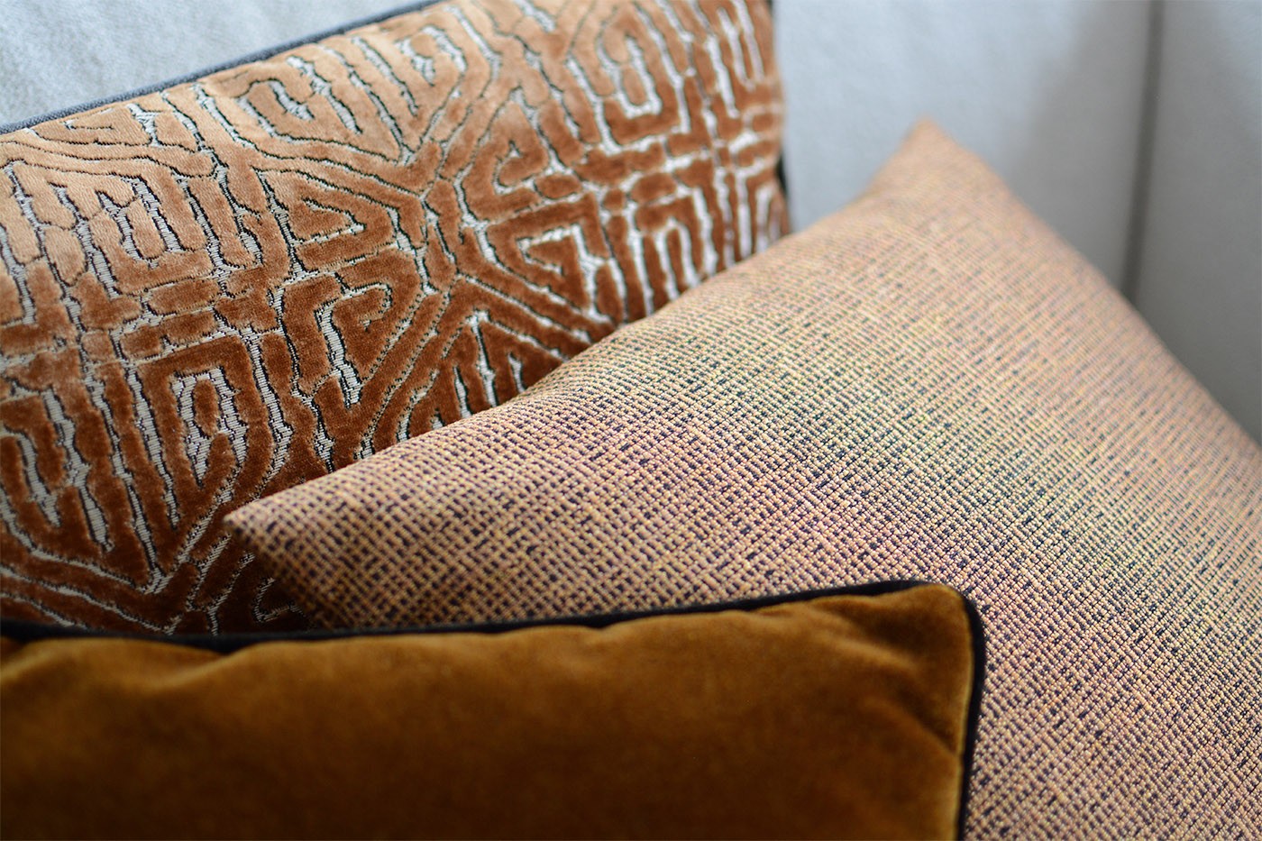 Kissen - Maze - Salmon - 60x40