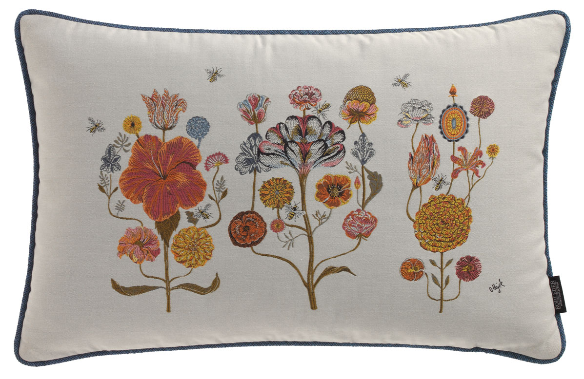 Kissen by Olaf Hajek - Crazy Flowers - Colorful Meadow - 60x40