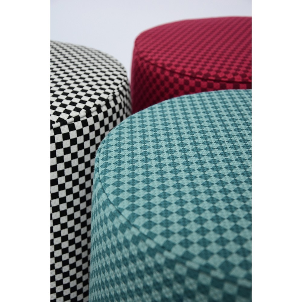 Hocker by Olaf Hajek - New Basket Pouf - Light Red - 44x40 Hocker by Olaf Hajek - New Basket Pouf - Light Red - 44x40