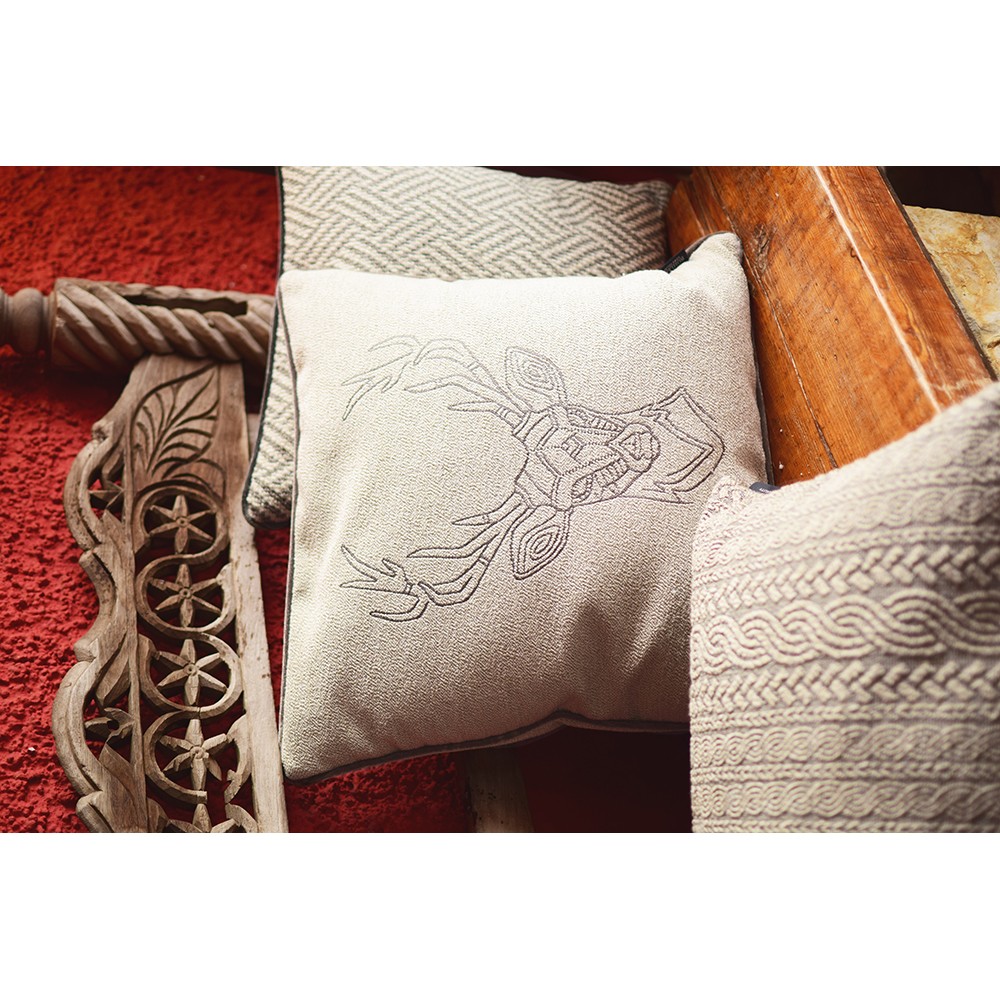 Kissen - Knit - Creme - 60x35