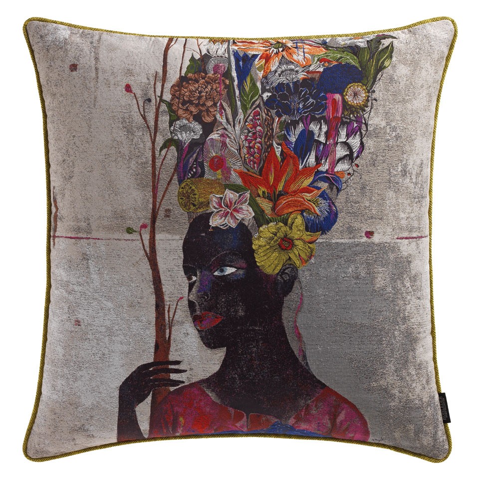 Kissen by Olaf Hajek - Black Antoinette - 60x60