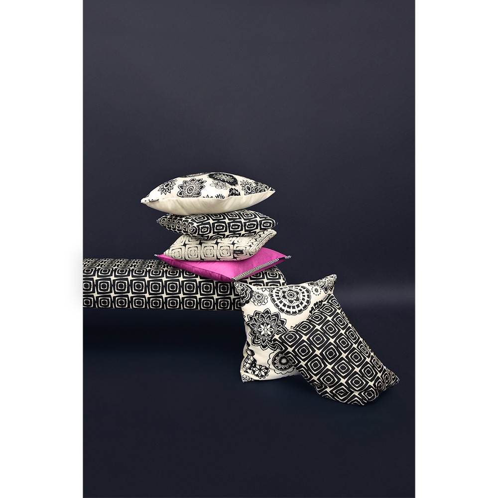 Kissen - Mandala - Black & White - 45x45 Kissen - Mandala - Black & White - 45x45