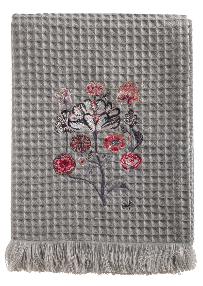 Plaid by Olaf Hajek - Crazy Flower - 130x200 Plaid by Olaf Hajek - Crazy Flower - 130x200