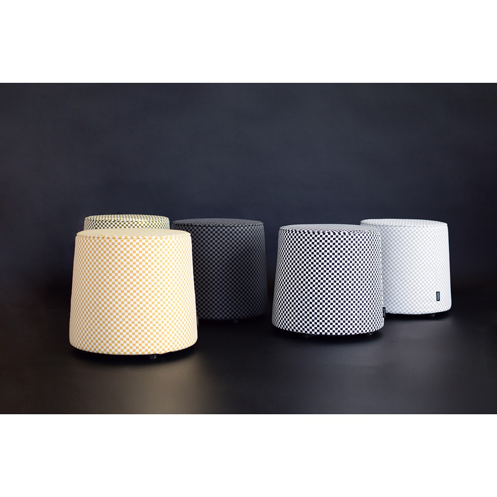 Hocker by Olaf Hajek - New Basket Pouf - Light Red - 44x40 Hocker by Olaf Hajek - New Basket Pouf - Light Red - 44x40