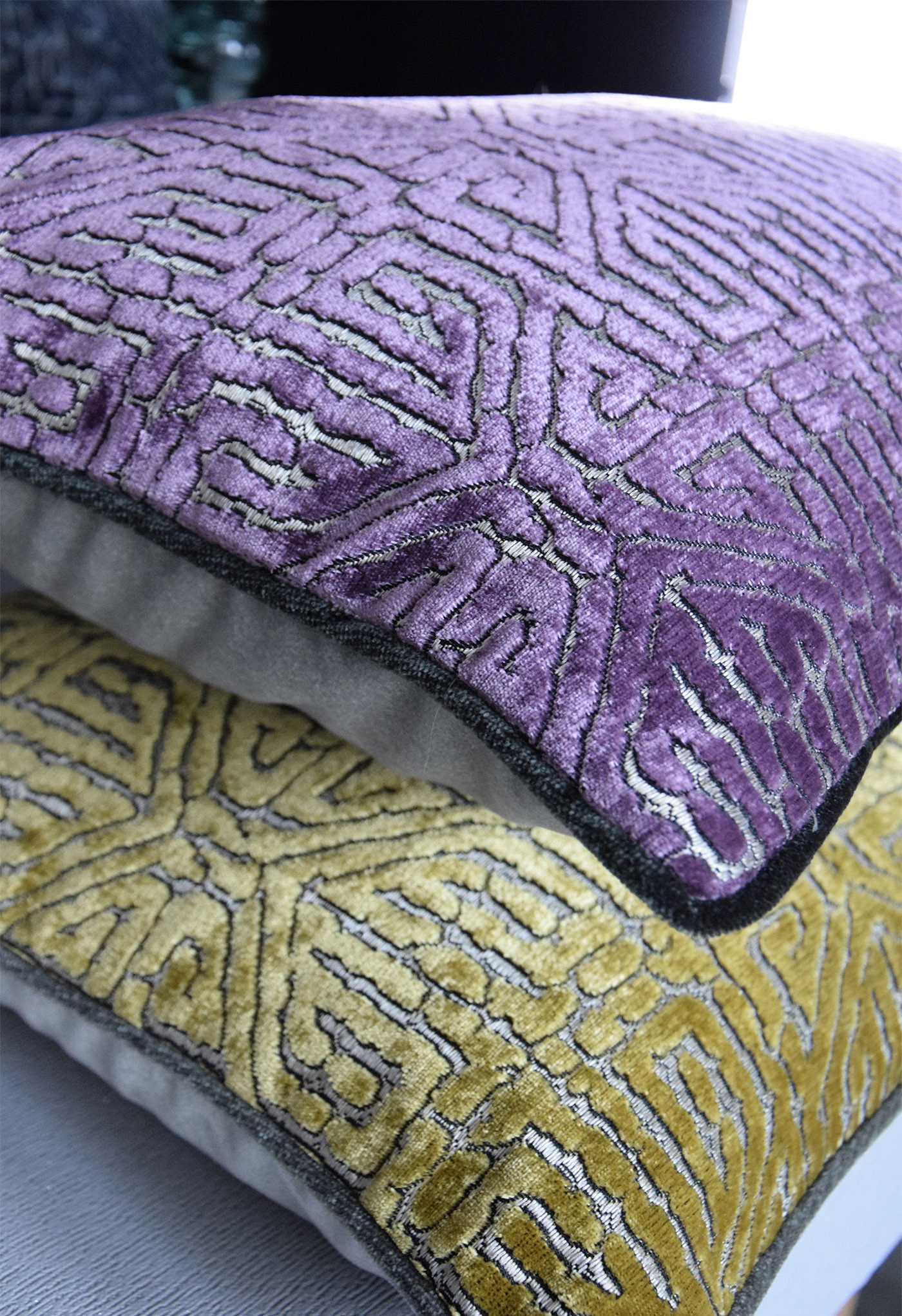 Kissen - Maze - Salmon - 60x40