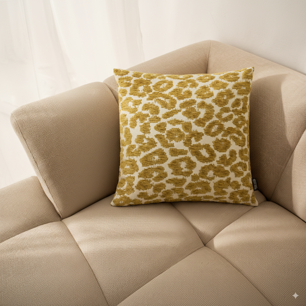 Beiges Sofa mit Kissen Leo aus der Savannah Kollektion von Rohleder.