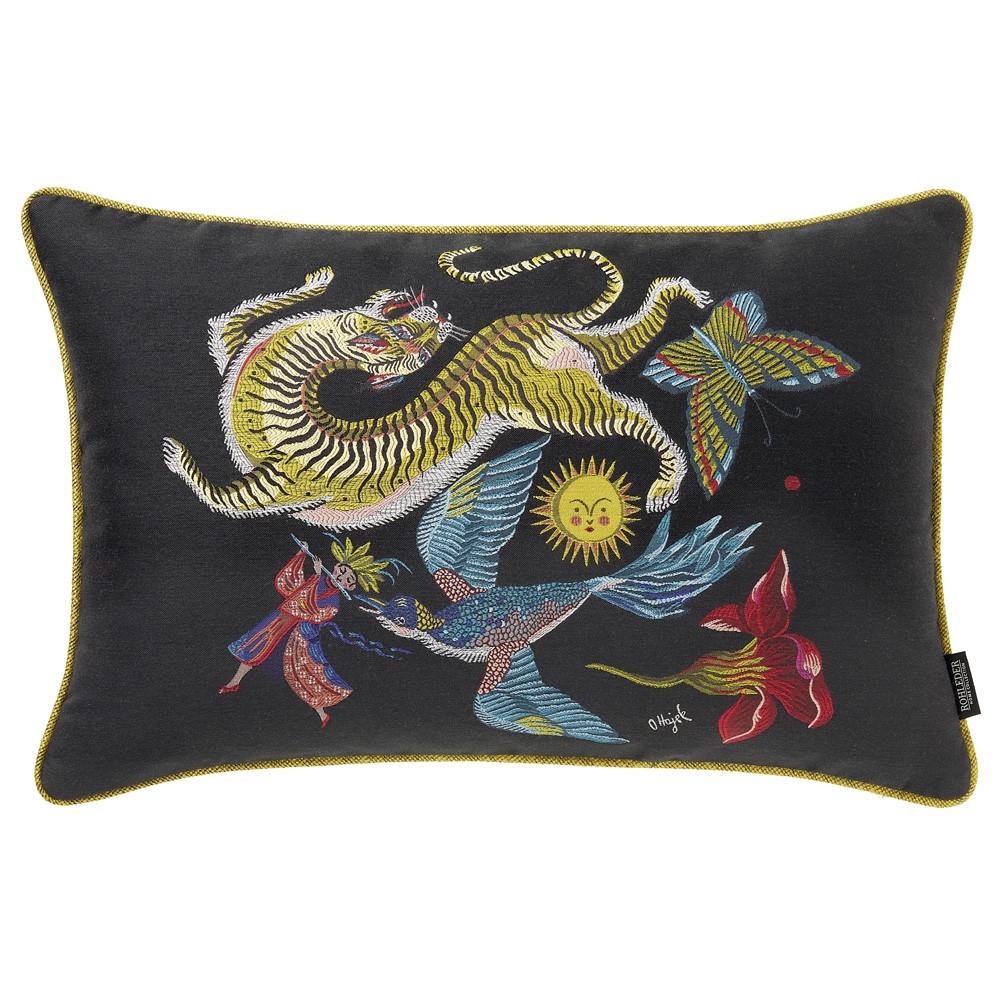 Kissen by Olaf Hajek - Circle - Dark - 60x40 Kissen by Olaf Hajek - Circle - Dark - 60x40