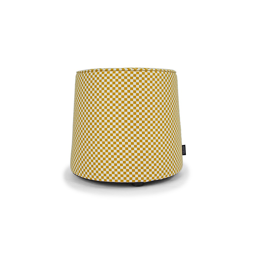 Hocker by Olaf Hajek - New Basket Pouf - Yellow - 44x40