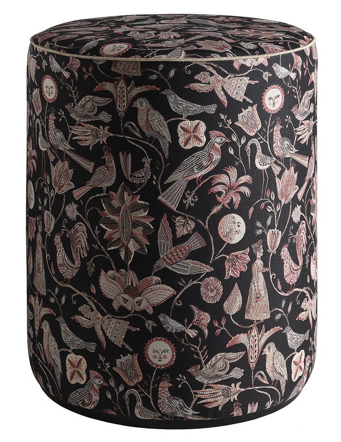 Hocker by Olaf Hajek - Delightful Garden Pouf - 43x54 Hocker by Olaf Hajek - Delightful Garden Pouf - 43x54